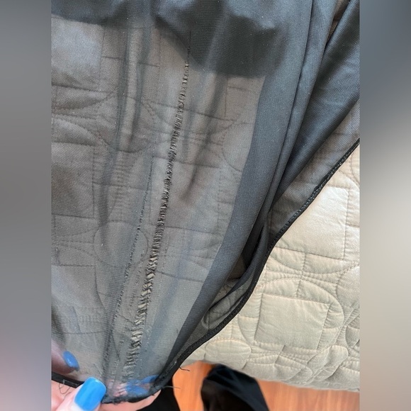 David's Bridal One Shoulder Mesh w/ Bea - Picture 15 of 16